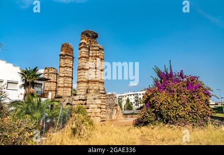 Aquädukt von San Lazaro in Merida, Spanien Stockfoto