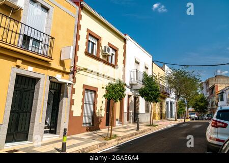 Traditionelle Architektur von Merida in Spanien Stockfoto