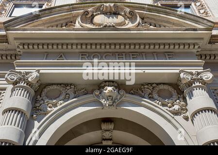 57 West 75th Street, entworfen von Lamb & Rich, ist Teil des Upper West Side / Central Park West Historic District. Stockfoto