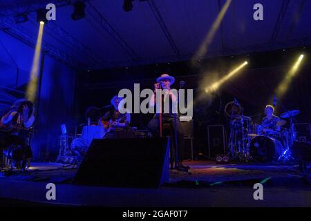 Padua, Italien. Juli 2021. Negrita durante il Concerto durante titoloEvento, Concerto in Padova, Italien, 29 luglio 2021 Credit: Independent Photo Agency/Alamy Live News Stockfoto