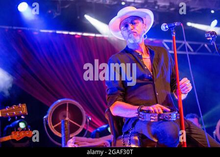 Padua, Italien. Juli 2021. Paolo 'Pau' Bruni Negrita durante il Concerto durante titoloEvento, Concerto in Padova, Italien, 29 luglio 2021 Quelle: Independent Photo Agency/Alamy Live News Stockfoto