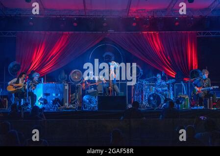 Padua, Italien. Juli 2021. Negrita durante il Concerto durante titoloEvento, Concerto in Padova, Italien, 29 luglio 2021 Credit: Independent Photo Agency/Alamy Live News Stockfoto