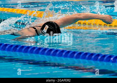 Tokio, Japan. Juli 2021. TOKIO, JAPAN - 30. JULI: Femke Heemskerk aus den Niederlanden tritt während der Olympischen Spiele 2020 in Tokio am 30. Juli 2021 im Tokyo Aquatics Center in Tokio, Japan, bei den Frauen in der 50-m-Freistil an (Foto von Giorgio Scala/Orange Picles) NOCNSF Credit: Orange Pics BV/Alamy Live News Stockfoto