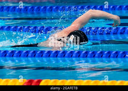 Tokio, Japan. Juli 2021. TOKIO, JAPAN - 30. JULI: Femke Heemskerk aus den Niederlanden tritt am 30. Juli 2021 im Tokyo Aquatics Center in Tokio, Japan, beim Frauen-Finale mit 100 m Freistil während der Olympischen Spiele 2020 in Tokio an (Foto von Giorgio Scala/Orange Picics) Credit: Orange Pics BV/Alamy Live News Stockfoto