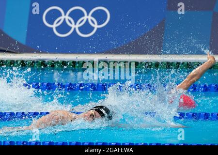 Tokio, Japan. Juli 2021. TOKIO, JAPAN - 30. JULI: Femke Heemskerk aus den Niederlanden tritt am 30. Juli 2021 im Tokyo Aquatics Center in Tokio, Japan, beim Frauen-Finale mit 100 m Freistil während der Olympischen Spiele 2020 in Tokio an (Foto von Giorgio Scala/Orange Picics) Credit: Orange Pics BV/Alamy Live News Stockfoto