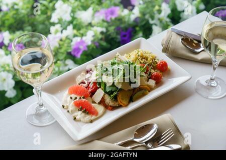 Mezze Sharing-Platte Stockfoto