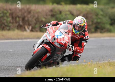 Armoy, Antrim, Nordirland. Juli 2021. Armoy Road Races, The Race of Legends Motor Cycling, Day One; Davey Todd (Wilson Craig Racing Honda CBR600RR) während der Supersports Practice Credit: Action Plus Sports/Alamy Live News Stockfoto