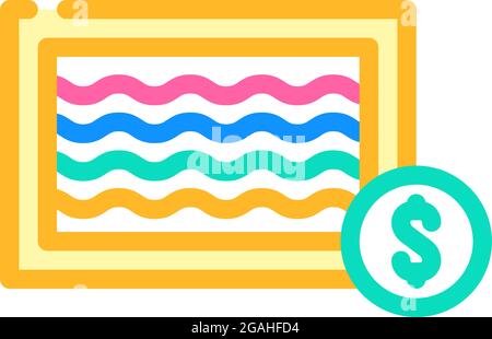 rainbow Gif aus nyan Katze Farbe Symbol Vektor Illustration Stock Vektor