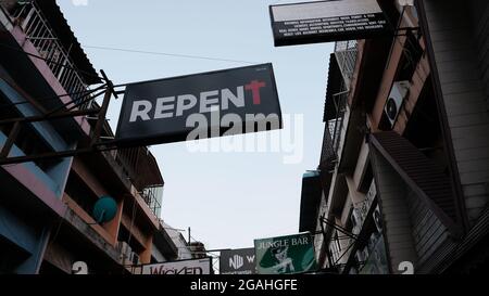 Resort open airNightlife Soi 6 Pattaya Thailand Stockfoto