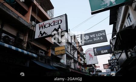 Resort open airNightlife Soi 6 Pattaya Thailand Stockfoto