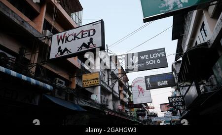 Resort open airNightlife Soi 6 Pattaya Thailand Stockfoto