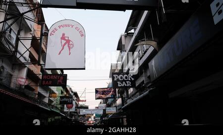 Resort open airNightlife Soi 6 Pattaya Thailand Stockfoto