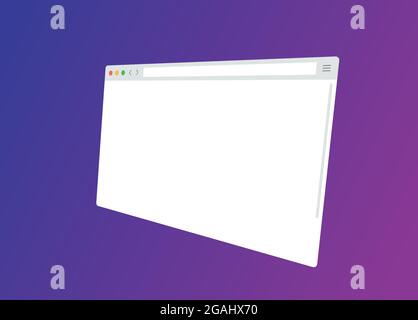 Web-Browser-Vektormockup Stock Vektor