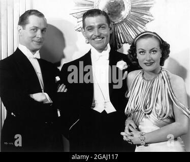 ROBERT MONTGOMERY CLARK GABLE und JOAN CRAWFORD Publicity Portrait von FRANK TANNER für DEN VERZICHT AUF ALLE ANDEREN 1934 Regisseur W.S. VAN DIKE spielen Frank Cavett und Edward Barry Roberts Drehbuch Joseph L. Mankiewicz kleiden Gilbert Adrian Metro Goldwyn Mayer Stockfoto