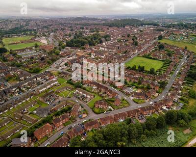 Luftbildaufnahmen von Stoke on Trent Staffordshire Drone Chell Chell Health und Smallthorne Stockfoto