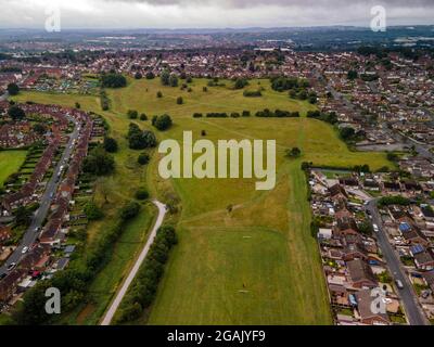 Luftbildaufnahmen von Stoke on Trent Staffordshire Drone Chell Chell Health und Smallthorne Stockfoto