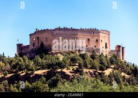 Burg Pedraza in der Provinz Segovia. Spanien. Stockfoto