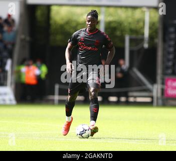 Liberty Stadium, Swansea, Glamorgan, Großbritannien. Juli 2021. Pre Season Friendly Football Football, Swansea City gegen Southampton; Mohammed Salisu von Southampton Credit: Action Plus Sports/Alamy Live News Stockfoto