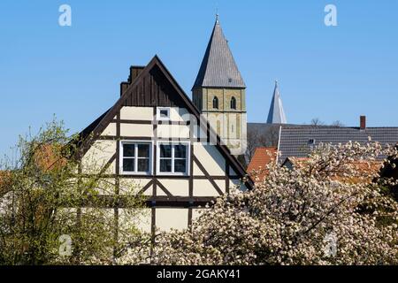 Altstadt mit St. Pauli Curch, Soest, Westfalen, Nordrhein-Westfalen, Deutschland, Europa Stockfoto