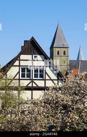 Altstadt mit St. Pauli Curch, Soest, Westfalen, Nordrhein-Westfalen, Deutschland, Europa Stockfoto