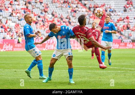 Eric MAXIM CHOUPO-MOTING (FCB 13) Fallback im Spiel FC BAYERN MÜNCHEN - SSC NEAPEL beim Audi Football Summit am 31. Juli 2021 in München, Deutschland Saison 2021/2022, Spieltag X, 1.Bundesliga, FCB, München, Napoli, X.Spieltag. © Peter Schatz / Alamy Live News Stockfoto