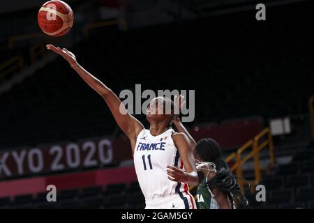 Valeriane VUKOSAVLJEVIC (11) aus Frankreich während der Olympischen Spiele Tokio 2020, Frankreich-Nigeria am 30. Juli 2021 in der Saitama Super Arena in Tokio, Japan - Foto Ann-Dee Lamour / CDP MEDIA / DPPI Stockfoto