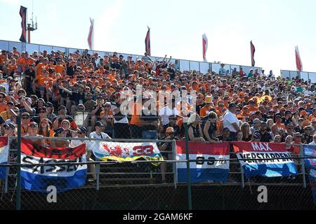 31. Juli 2021, Hungaroring, Budapest, Formel 1 Grand Prix Grand Prix von Ungarn 2021, im Bild volles Publikum auf dem Hungaroring. Stockfoto