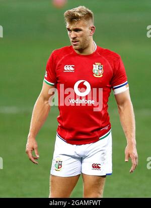 Chris Harris von British & Irish Lions während der Castle Lager Lions Series, dem zweiten Testspiel im Cape Town Stadium, Südafrika. Bilddatum: Samstag, 31. Juli 2021. Stockfoto