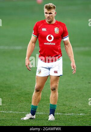 Chris Harris von British & Irish Lions während der Castle Lager Lions Series, dem zweiten Testspiel im Cape Town Stadium, Südafrika. Bilddatum: Samstag, 31. Juli 2021. Stockfoto