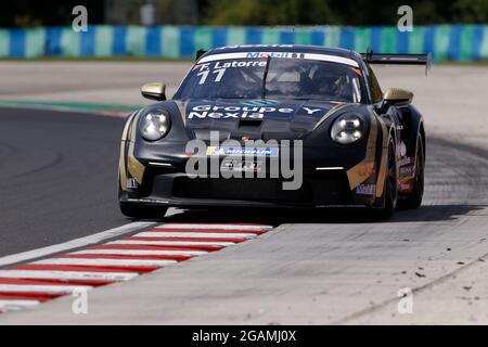 Budapest, Ungarn. Juli 2021. # 11 Florian Latorre (F, CLRT), Porsche Mobil 1 Supercup beim Hungaroring am 31. Juli 2021 in Budapest, Ungarn. (Foto von HOCH ZWEI) Quelle: dpa/Alamy Live News Stockfoto