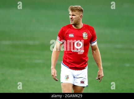 Chris Harris von British & Irish Lions während der Castle Lager Lions Series, dem zweiten Testspiel im Cape Town Stadium, Südafrika. Bilddatum: Samstag, 31. Juli 2021. Stockfoto