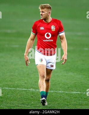 Chris Harris von British & Irish Lions während der Castle Lager Lions Series, dem zweiten Testspiel im Cape Town Stadium, Südafrika. Bilddatum: Samstag, 31. Juli 2021. Stockfoto