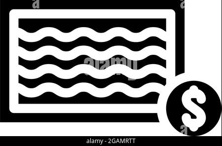 rainbow Gif aus nyan Katze Glyphe Symbol Vektor Illustration Stock Vektor