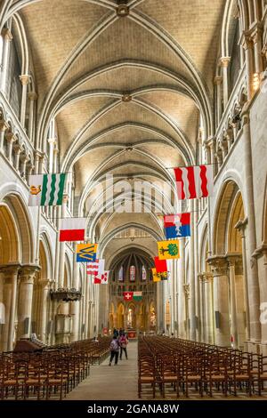 Kathedrale Notre Dame von Lausanne, Kanton Waadt, Schweiz Stockfoto