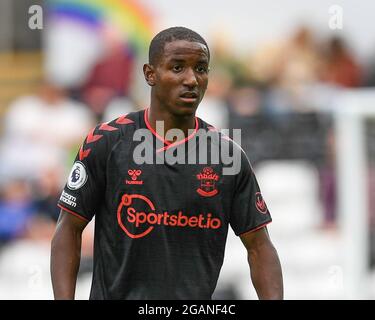 Swansea, Großbritannien. Juli 2021. Ibrahima Diallo von Southampton während des Spiels in Swansea, Vereinigtes Königreich am 7/31/2021. (Foto von Mike Jones/News Images/Sipa USA) Quelle: SIPA USA/Alamy Live News Stockfoto