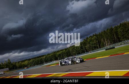 27 Prette Louis (ita), Legeret Lucas (SWI), Panis Aurelien (Fra), Cougnaud Alexandre (Fra), Sainteloc Racing, Audi R8 LMS GT3, Action während der TotalEnergies 24 Stunden von Spa, 6. Lauf der Fanatec GT World Challenge Europe 2021 Powered by AWS, vom 28. Juli bis 1. August 2021 auf dem Circuit de Spa-Francorchamps in Stavelot, Belgien - Foto Francois Flamand / DPPI Stockfoto