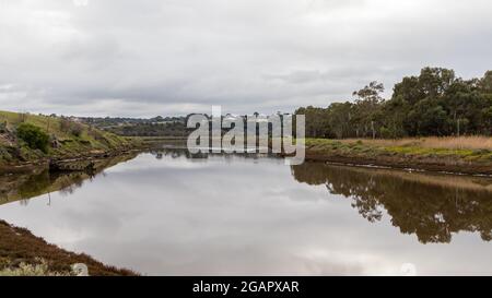 Der onkaparinga-Fluss im Nationalpark in seaford South australia am 23. juli 2021 Stockfoto