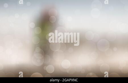 Abstraktes Bokeh Hintergrund lila Farbe Stockfoto