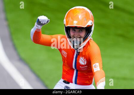 TOKIO, JAPAN - 30. JULI: Merel Smulders of the Netherlands tritt während der Olympischen Spiele 2020 in Tokio im Aomi Urban Sports Park am 30. Juli 2021 im japanischen Tokio an einem Halbfinale an (Foto von Yannick Verhoeven/Orange Picics) NOCNSF Stockfoto