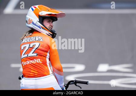 TOKIO, JAPAN - 30. JULI: Merel Smulders of the Netherlands tritt während der Olympischen Spiele 2020 in Tokio im Aomi Urban Sports Park am 30. Juli 2021 im japanischen Tokio an einem Halbfinale an (Foto von Yannick Verhoeven/Orange Picics) NOCNSF Stockfoto