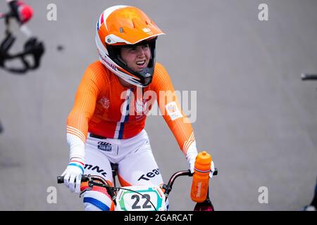 TOKIO, JAPAN - 30. JULI: Merel Smulders of the Netherlands tritt während der Olympischen Spiele 2020 in Tokio im Aomi Urban Sports Park am 30. Juli 2021 im japanischen Tokio an einem Halbfinale an (Foto von Yannick Verhoeven/Orange Picics) NOCNSF Stockfoto