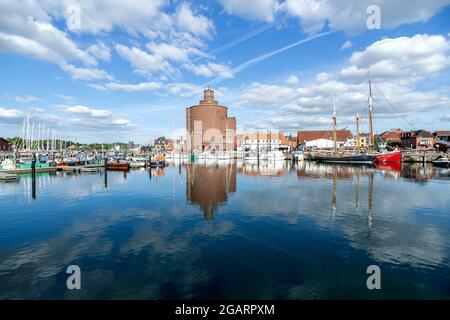 Hafen von Eckernförde in Schleswig-Holstein, Deutschland Stockfoto