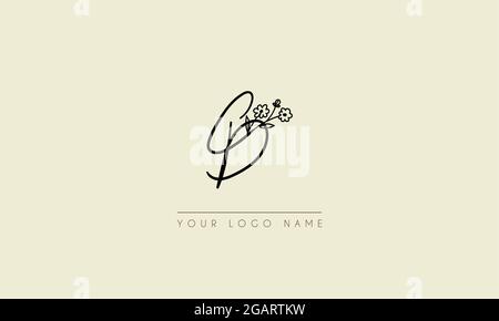 Initial Letter CD oder DC Signature handschriftliche Hochzeit botanischen floralen Symbol Logo Vektor Design Illustration Stock Vektor
