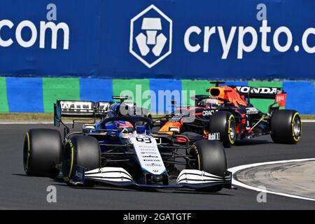 # 63 George Russell (GBR, Williams Racing), F1 Grand Prix von Ungarn auf dem Hungaroring am 30. Juli 2021 in Budapest, Ungarn. (Foto von HOCH ZWEI) Stockfoto