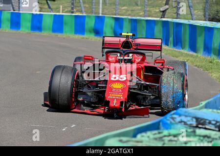 # 55 Carlos Sainz (ESP, Scuderia Ferrari Mission winnow), F1 Grand Prix von Ungarn bei Hungaroring am 31. Juli 2021 in Budapest, Ungarn. (Foto von HOCH ZWEI) Stockfoto