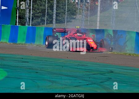 # 55 Carlos Sainz (ESP, Scuderia Ferrari Mission winnow), F1 Grand Prix von Ungarn bei Hungaroring am 31. Juli 2021 in Budapest, Ungarn. (Foto von HOCH ZWEI) Stockfoto