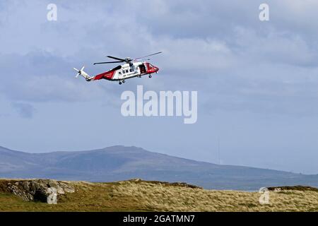 HM Coastguards Rettungshubschrauber G-MCGJ Stockfoto