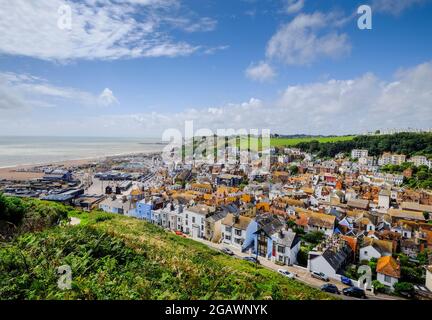 Hastings Old Town, Hastings, Sussex, Großbritannien Stockfoto