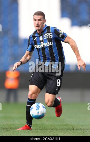 Bergamo, Italien, 31. Juli 2021. Robin Gosens von Atalanta während des Vorsaison-Freundschaftsspiel im Gebiss-Stadion in Bergamo. Bildnachweis sollte lauten: Jonathan Moscrop / Sportimage Stockfoto