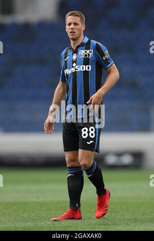 Bergamo, Italien, 31. Juli 2021. Mario Pasalic von Atalanta während des Vorsaison-Freundschaftsspiel im Gebiss-Stadion, Bergamo. Bildnachweis sollte lauten: Jonathan Moscrop / Sportimage Stockfoto